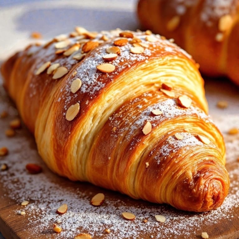 Indulge in our almond croissant